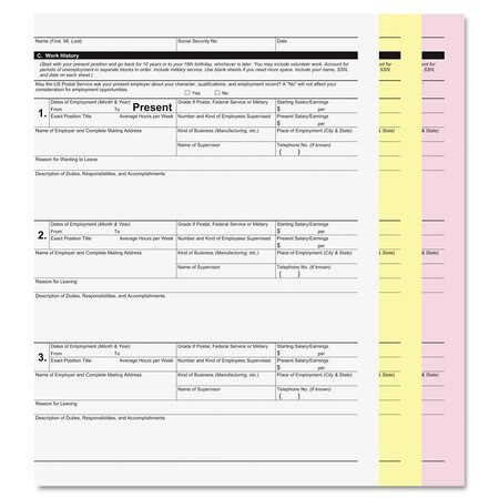 ICONEX Digital Carbonless Paper, 3-Part, 8.5 x 11, White/Canary/Pink, PK835 59106